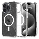 iPhone 16 Pro Tech-Protect Flexair Hybrid Case - MagSafe Compatible - Transparent / Glitter