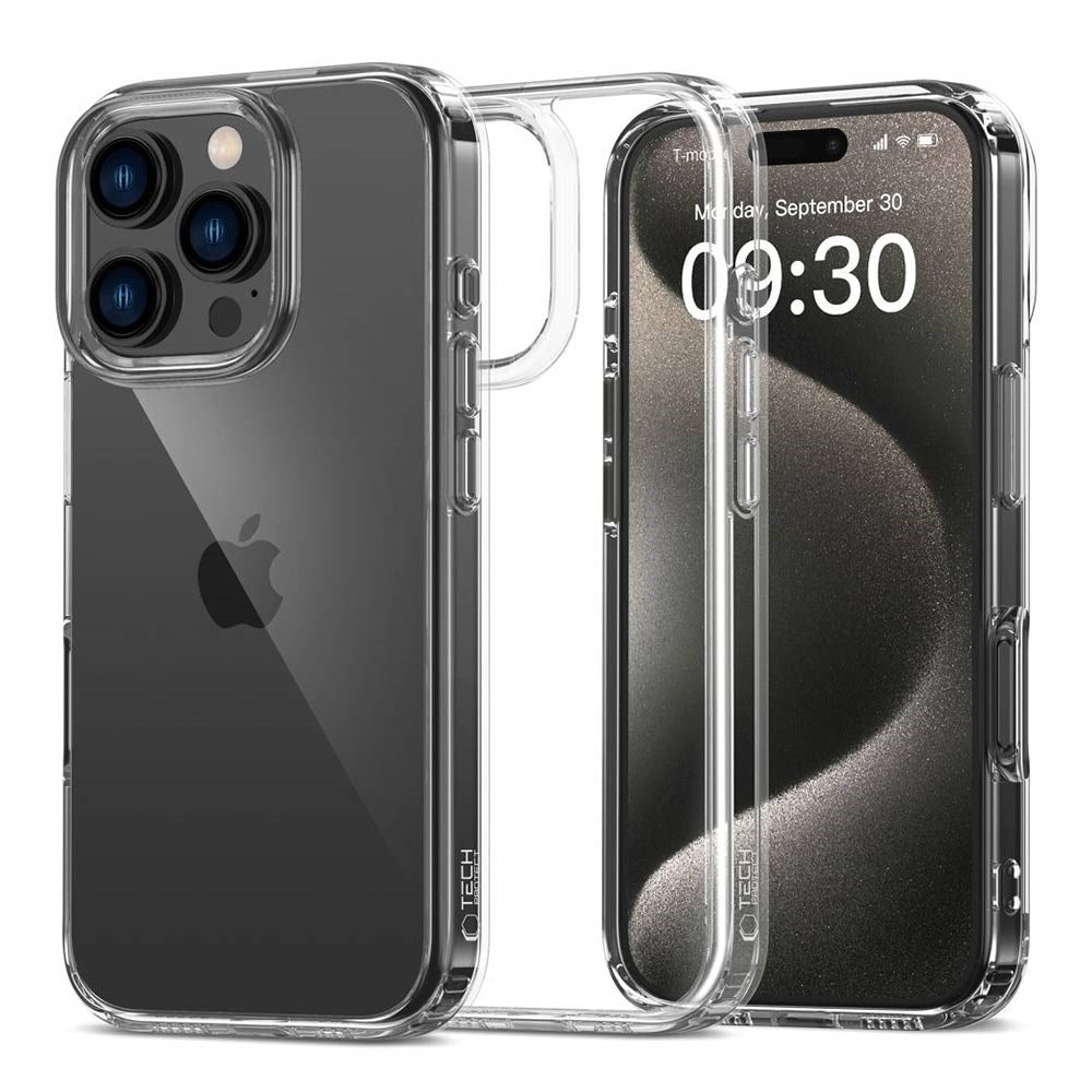 iPhone 16 Pro Tech-Protect Flexair Hybrid Case - Transparent