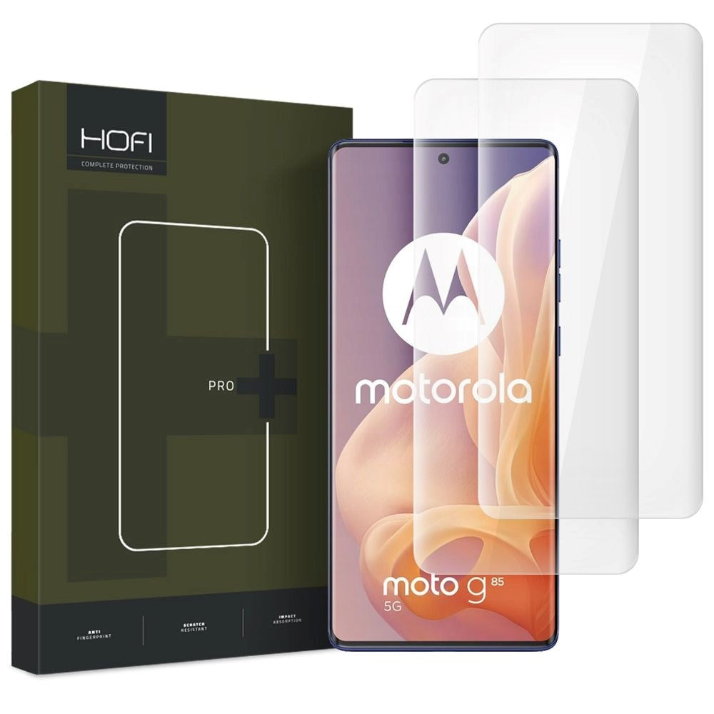 Motorola Moto G85 (5G) Hofi UV Glass Pro+ Screen Protection Glass - Case Friendly - 2 Pcs. - Transparent