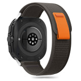 Samsung Galaxy Watch Ultra (47mm) Tech-Protect Nylon Watch Band - Black / Orange