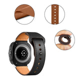 Samsung Galaxy Watch Ultra (47mm) Tech-Protect Leatherfit Genuine Leather Watch Band - Black