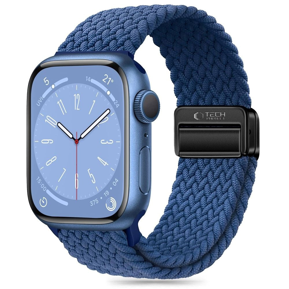 Apple Watch (42/44/SE/45/46/49mm) Tech-Protect Nylon Strap - Dark Blue