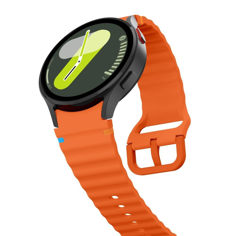 Samsung Galaxy Watch 4 / 5 / 6 / 7 / FE Tech-Protect Silicone Sport Watch Band - Orange