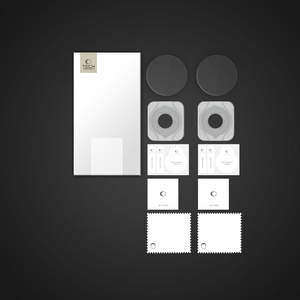 Huawei Watch GT 5 (41mm) Tech-Protect Easy Set+ Screen Protection Set with Mounting Frame - 2 pcs. - Transparent