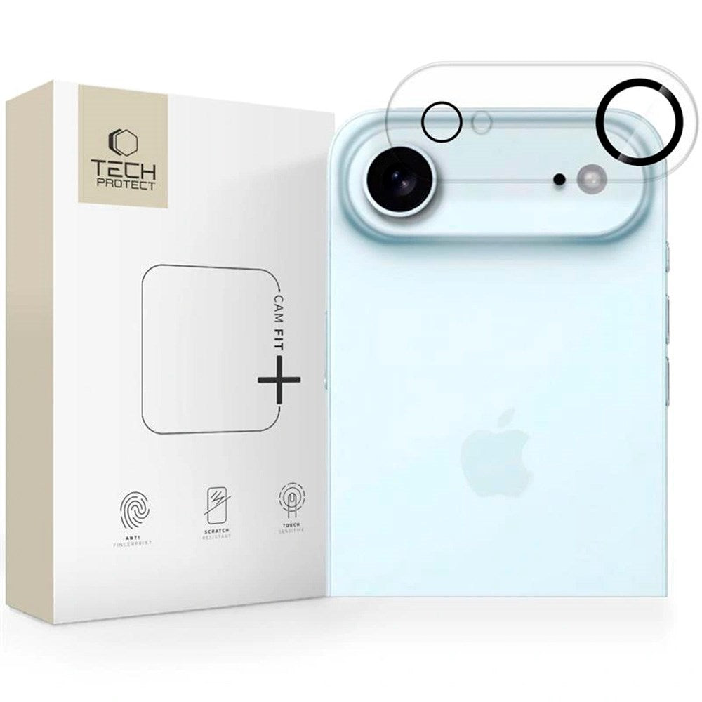iPhone Air Tech-Protect Cam Fit+ Camera Lens Protector Glass - Transparent