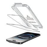 iPhone Air Tech-Protect Quick Set+ Screen Protection Glass - 2 pcs - Transparent / Black Edge