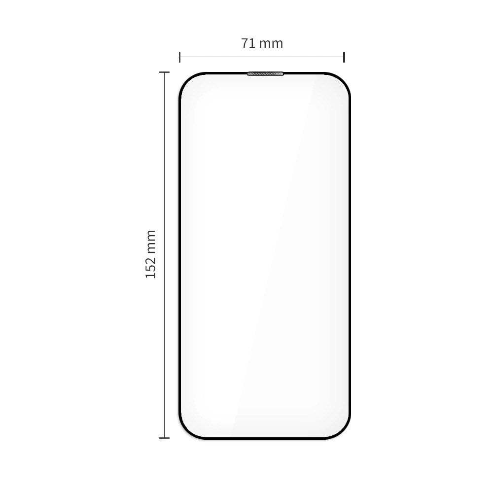 iPhone Air Tech-Protect Quick Set+ Screen Protection Glass - 2 pcs - Transparent / Black Edge