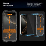 iPhone Air Tech-Protect Quick Set+ Screen Protection Glass - 2 pcs - Transparent / Black Edge