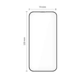 iPhone 17 Pro Max Tech-Protect Quick Set+ Screen Protection Glass - 2 pcs - Transparent / Black Edge