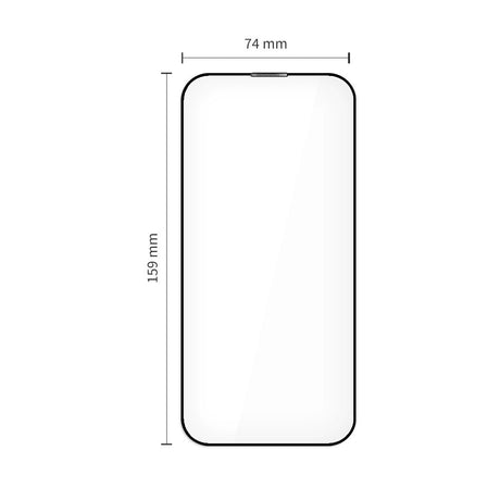 iPhone 17 Pro Max Tech-Protect Quick Set+ Screen Protection Glass - 2 pcs - Transparent / Black Edge