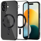 iPhone 17 Tech-Protect MagFlex Case - MagSafe Compatible - Black / Transparent