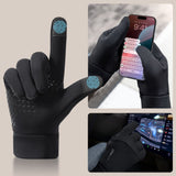 Tech-Protect Touch Screen Gloves – Size L (25 x 23 cm) – Black