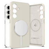 Samsung Galaxy S25 Tech-Protect Silicone Case - MagSafe Compatible - Beige