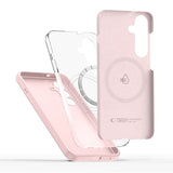 Samsung Galaxy S25 Tech-Protect Silicone Case - MagSafe Compatible - Pink