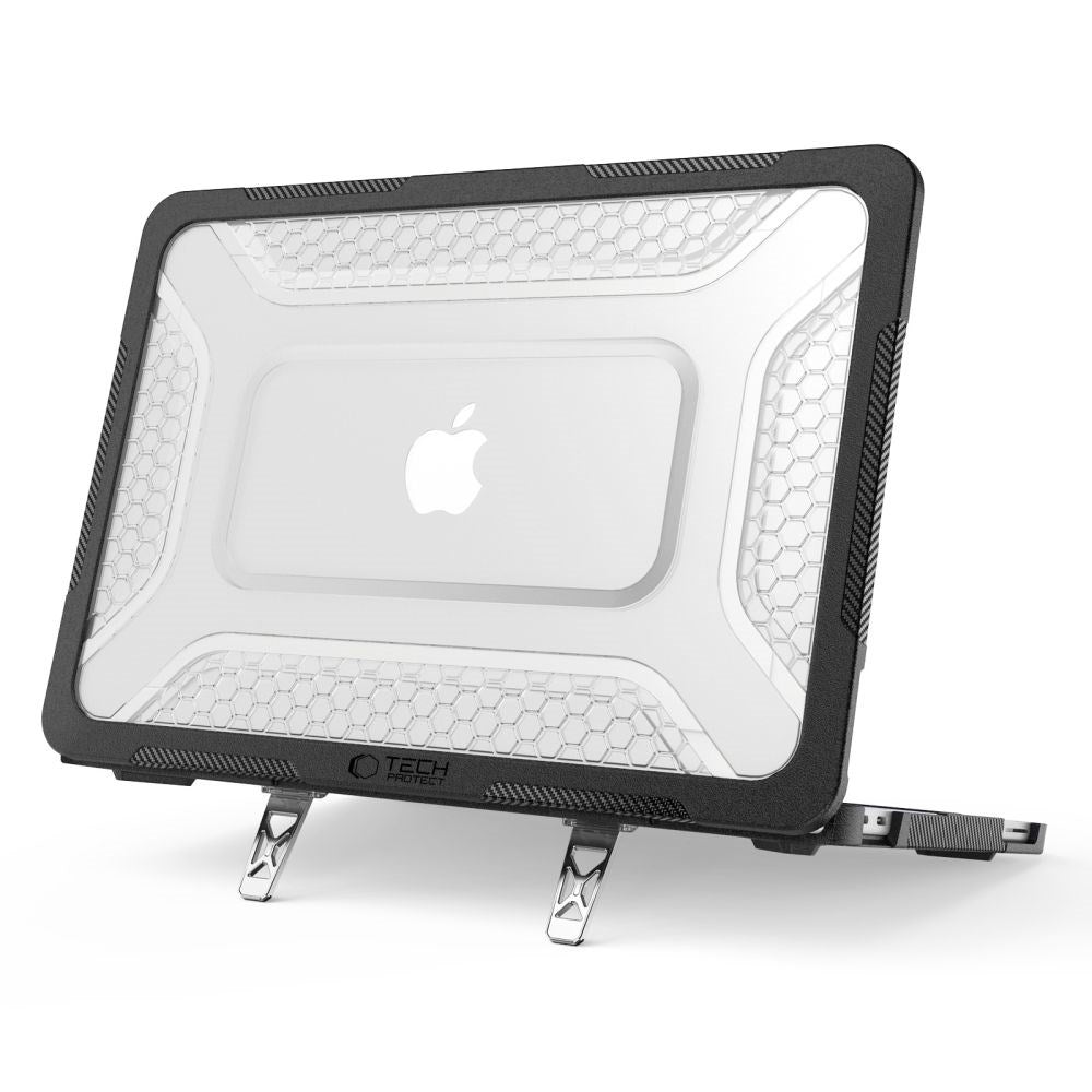 MacBook Neo 13 A18 (2026) Tech-Protect Kevlar Pro Case - Black / Transparent