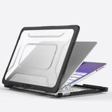 MacBook Neo 13 A18 (2026) Tech-Protect Kevlar Pro Case - Black / Transparent
