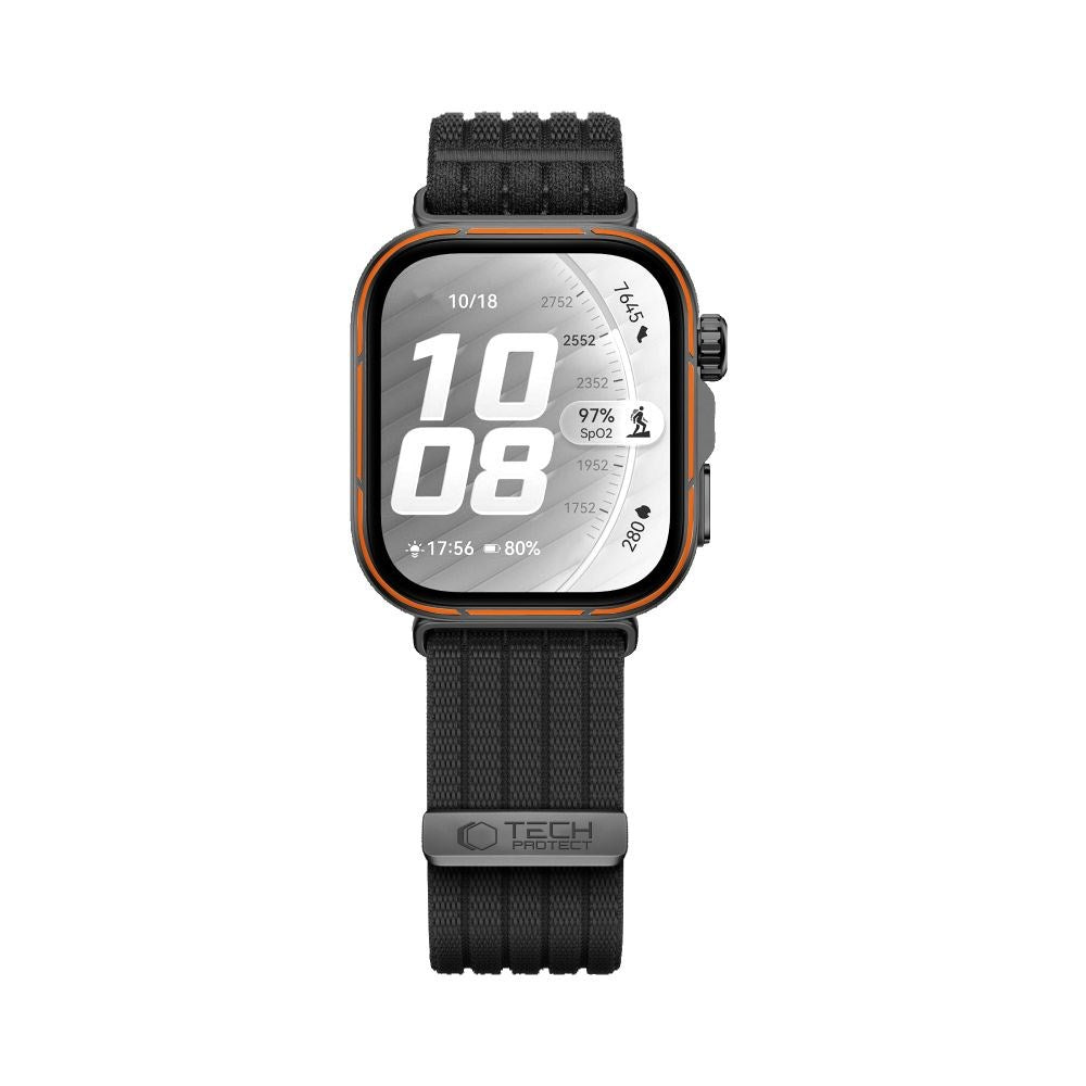 Huawei Watch Fit 5 Pro / 5 / 4 Pro / 4 / 3 Tech-Protect Nylon Strap - Black