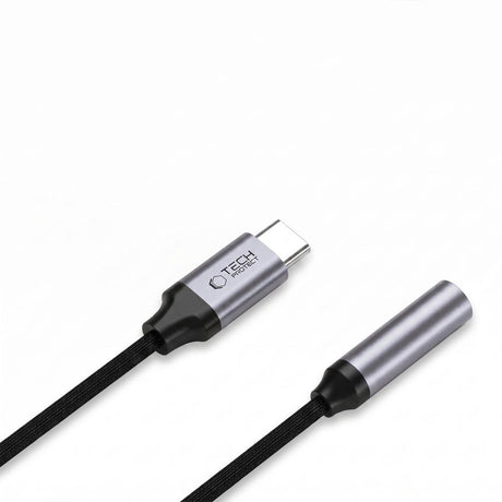 USB-C to Mini Jack 3.5mm DAC Adapter Tech-Protect UltraBoost - Grey