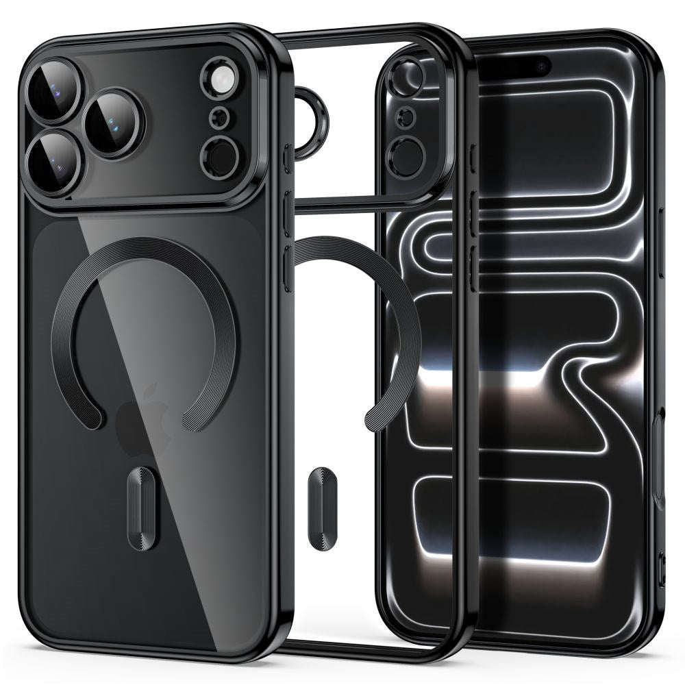 iPhone 18 Pro / 17 Pro Tech-Protect MagFlex Case - MagSafe Compatible - Black / Transparent