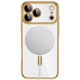 iPhone 18 Pro Max / 17 Pro Max Tech-Protect MagFlex Case - MagSafe Compatible - Transparent / Gold