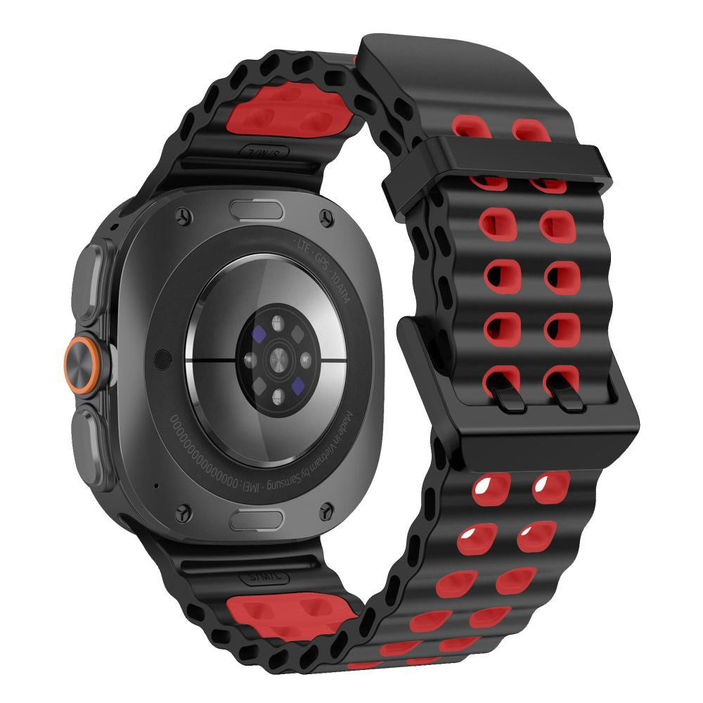 Samsung Galaxy Watch Ultra 2 / Ultra (47mm) Tech-Protect IconBand Pro Watch Band - Black / Red