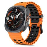 Samsung Galaxy Watch Ultra 2 / Ultra (47mm) Tech-Protect IconBand Pro Watch Band - Orange / Black