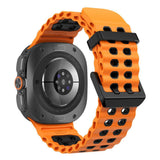 Samsung Galaxy Watch Ultra 2 / Ultra (47mm) Tech-Protect IconBand Pro Watch Band - Orange / Black