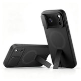 iPhone 18 Pro / 17 Pro Tech-Protect Kevlar Aura Case w. Stand Function and Cam Slider - MagSafe Compatible - Black