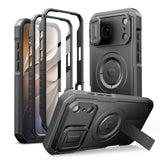 iPhone 18 Pro / 17 Pro Tech-Protect Kelvar Tough Case with Screen Protector and Camera Protector - MagSafe Compatible - Black