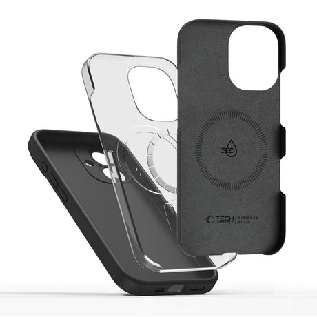 iPhone 17 Tech-Protect Silicone Case - MagSafe Compatible - Black