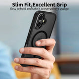 iPhone 17 Tech-Protect MagEdge Hybrid Case - MagSafe Compatible - Matte Black