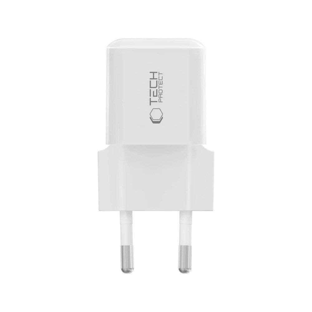 Tech-Protect NCM25 Wall Charger with 25W - 1 x USB-C - White