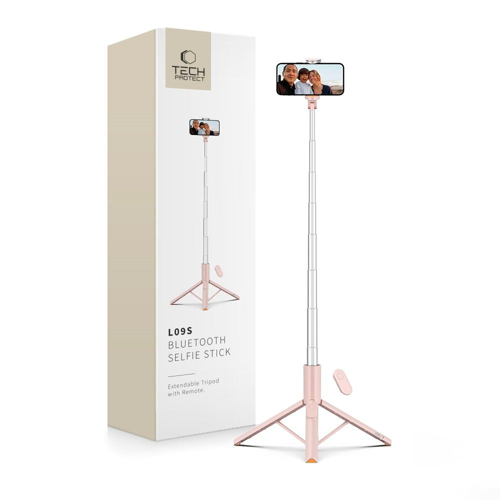 Tech-Protect Bluetooth Selfie Stick Tripod - Pink