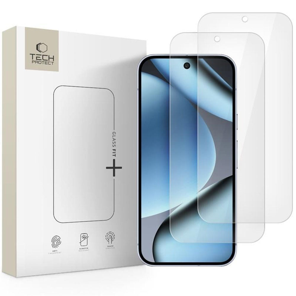 Google Pixel 11 Pro XL / 10 Pro XL / 9 Pro XL Tech-Protect Glass Fit+ Tempered Protective Glass - 2 pcs - Transparent