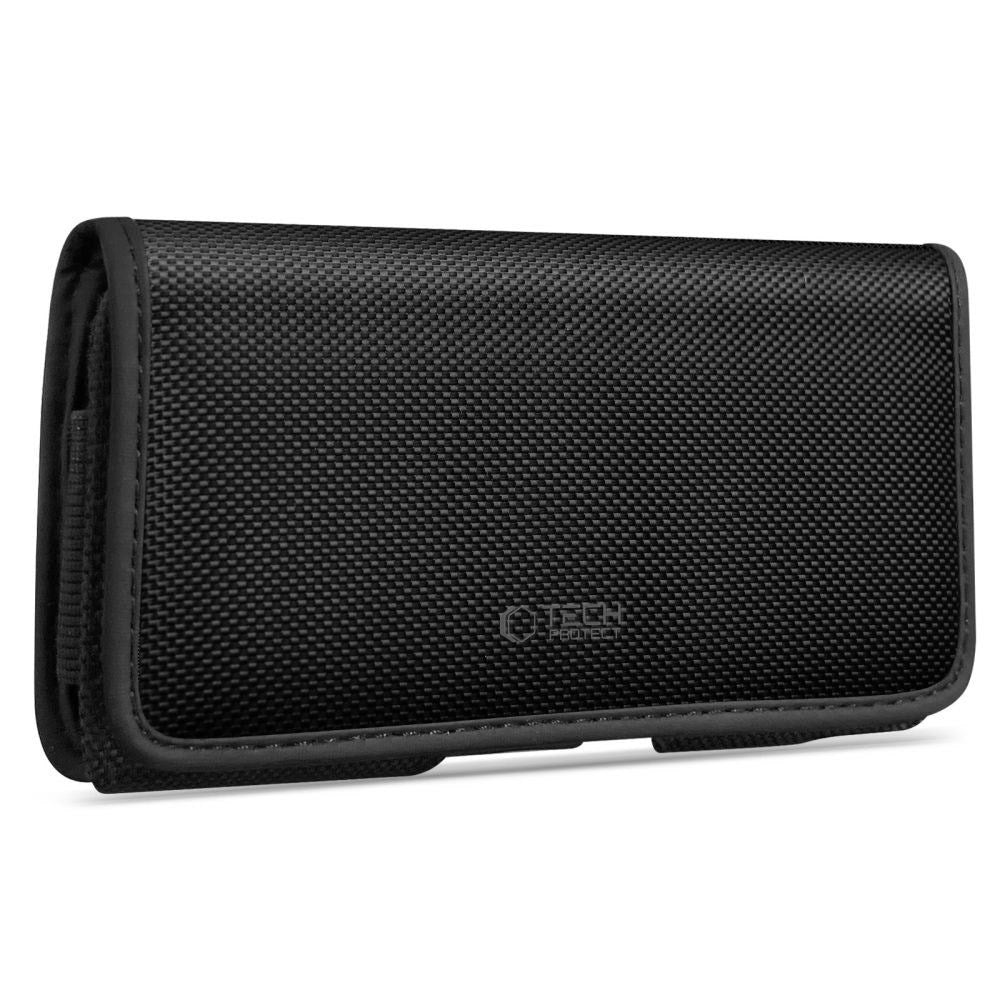Tech-Protect Universal Nylon Phone Pouch - Dimensions (16.2 x 9 x 2.8 cm) - Black