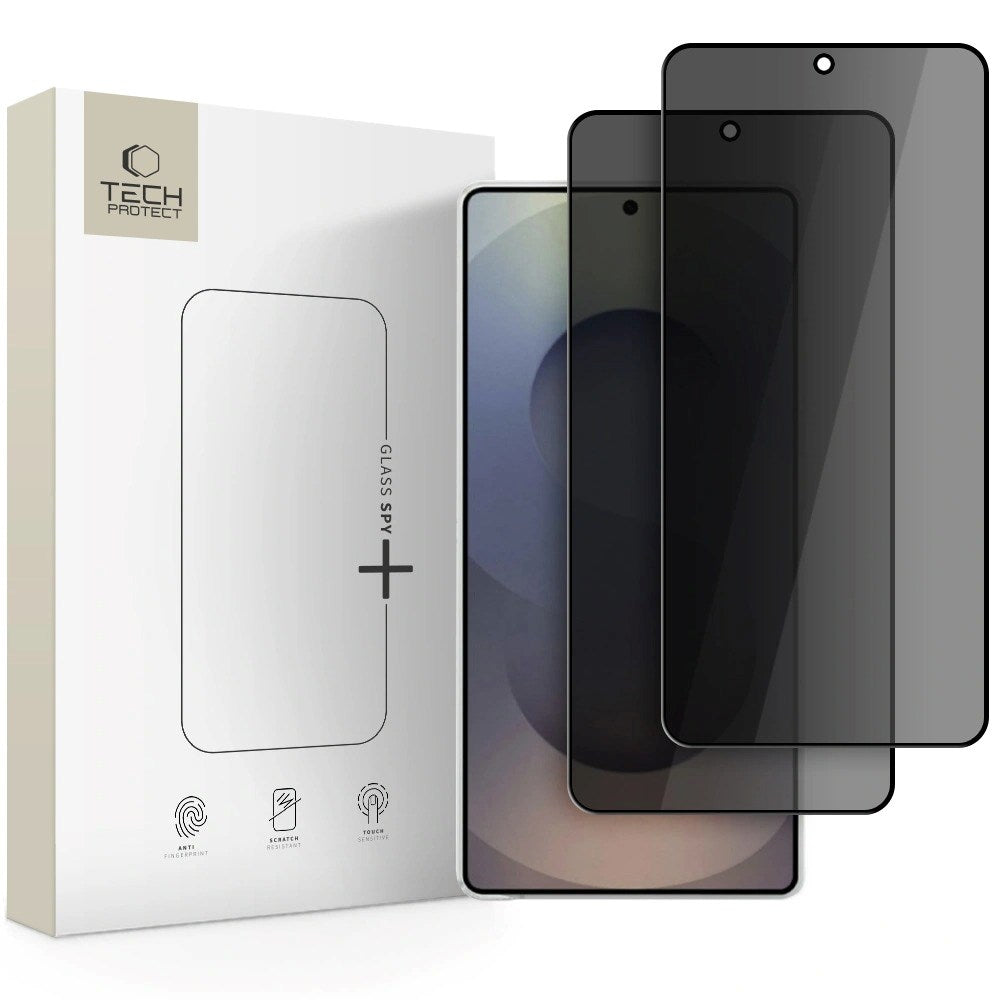 Samsung Galaxy S26 Ultra Tech-Protect Glass Spy+ Screen Protection Glass - Privacy Function - 2 pcs. - Transparent