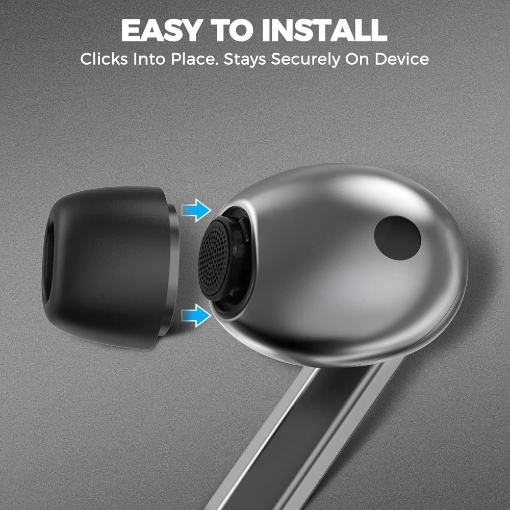 Samsung Galaxy Buds4 Pro / 3 Pro Tech-Protect Set of Ear Tips - S / M / L - Black