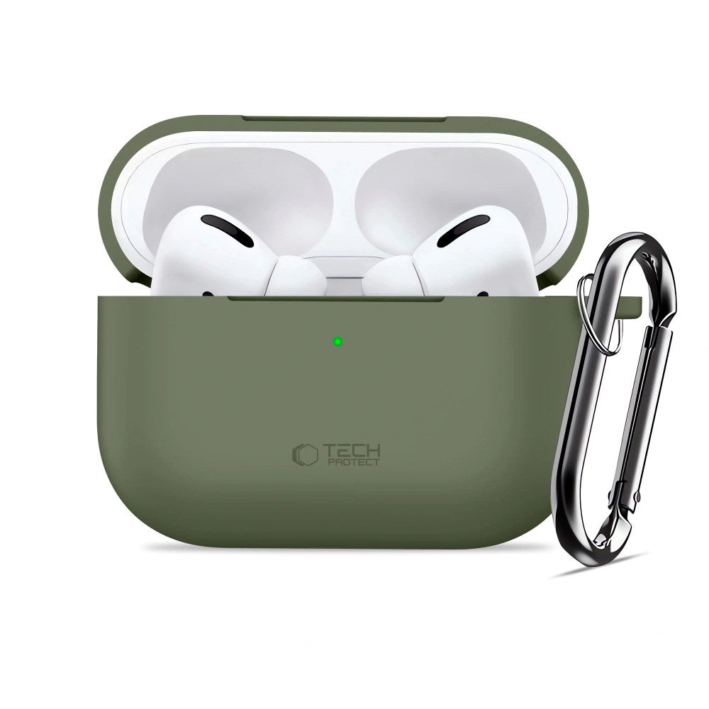 Apple AirPods Pro (3rd gen.) Tech-Protect Silicone Hook Case - Green