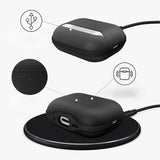 Apple AirPods Pro (3rd gen.) Tech-Protect NaturalFit Faux Leather Case with Strap - Black