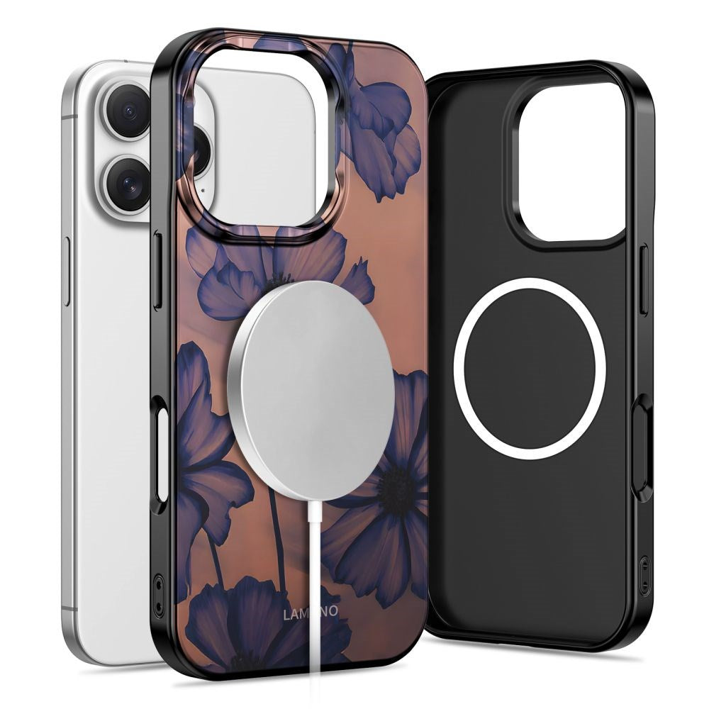 iPhone 16 Pro Tech-Protect Lamano Case - MagSafe Compatible - Velvet Night