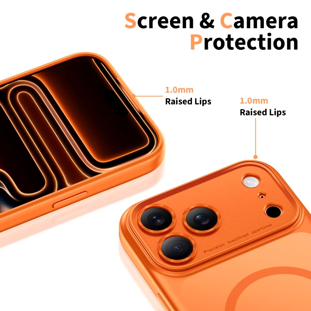 iPhone 17 Pro Tech-Protect Magpeak Case - MagSafe Compatible - Matte Cosmic Orange