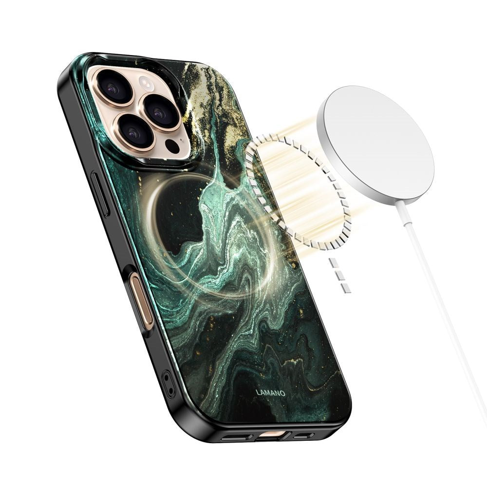 iPhone 16 Pro Max Tech-Protect Lamano Case - MagSafe Compatible - Verde Aura