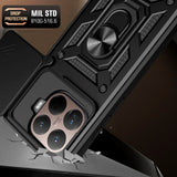 Xiaomi 15T Pro Tech-Protect Camshield Case with Magnetic Ring & Stand Function - Black