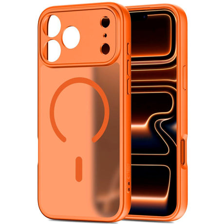 iPhone 17 Pro Tech-Protect BasicMag Hybrid Case - MagSafe Compatible - Matte Orange