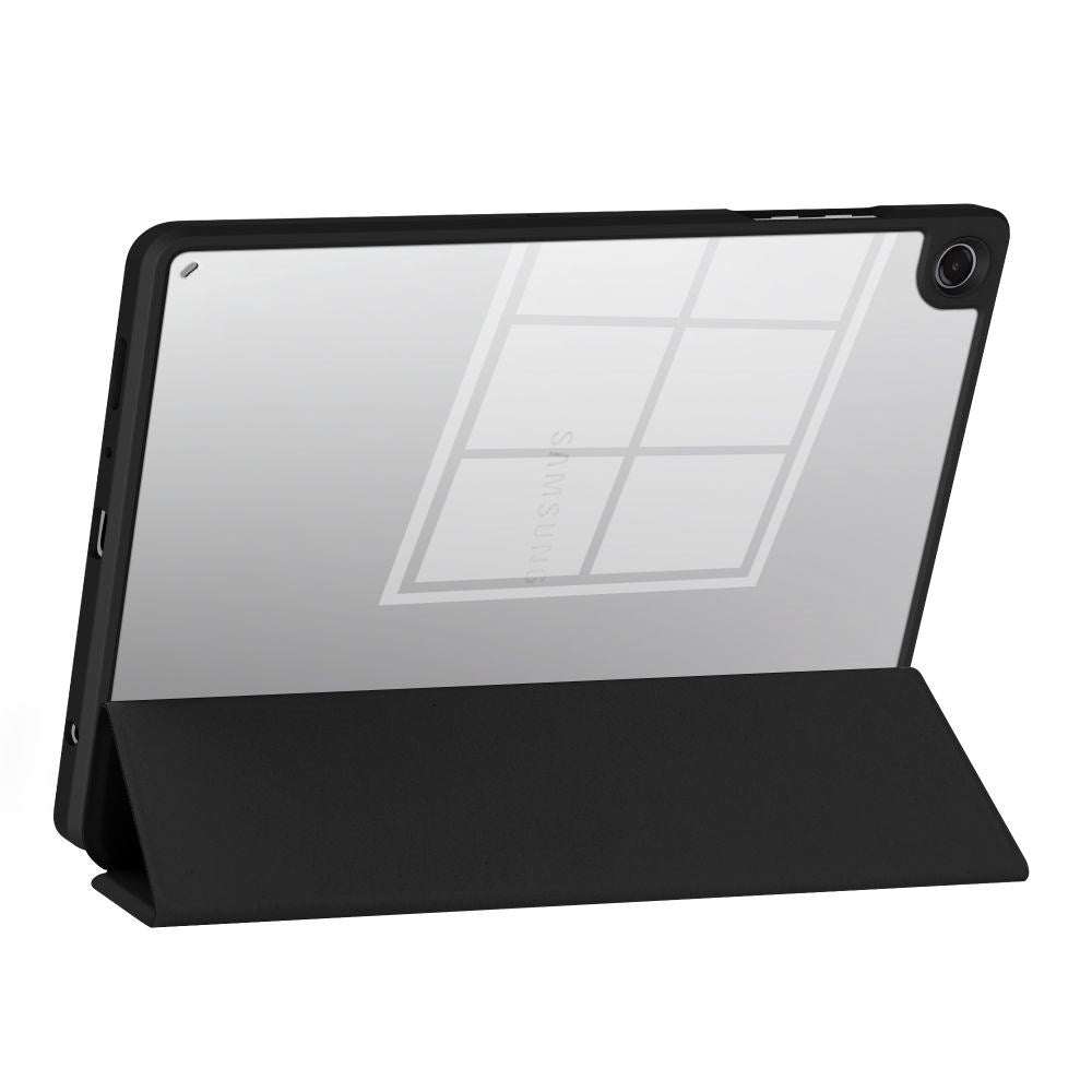 Samsung Galaxy Tab A11 / A9 Tech-Protect SC Pen Hybrid Flip Case w. Stylus Holder - Black / Transparent