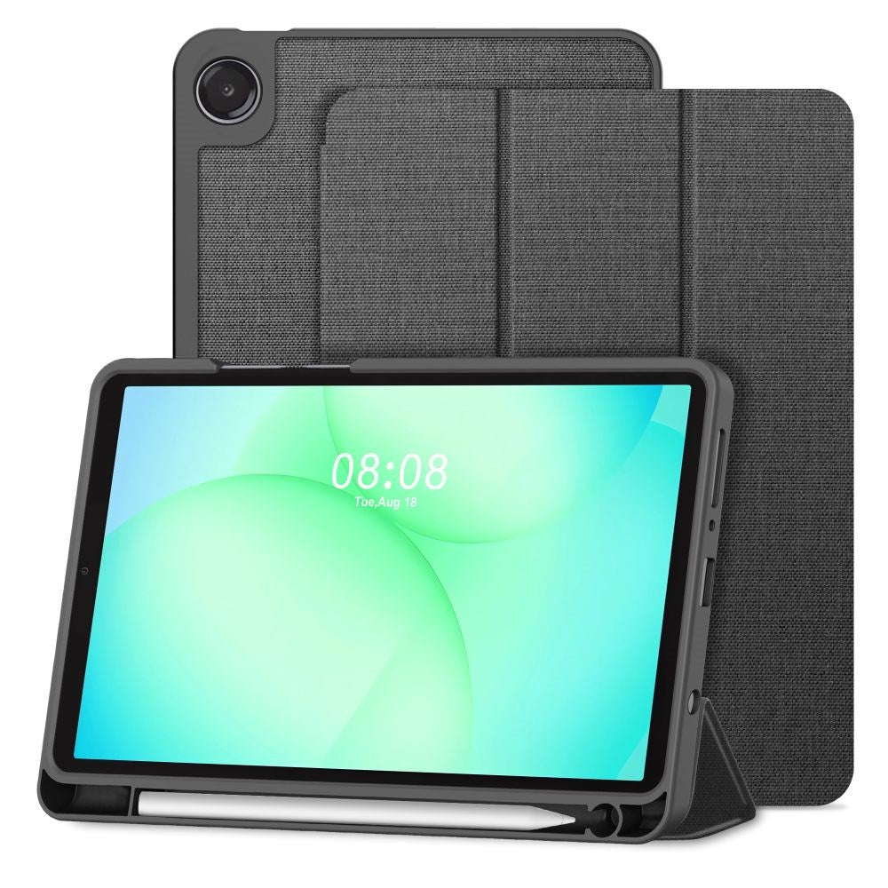 Samsung Galaxy Tab A11 / A9 Tech-Protect SC Pen Canvas Flip Case w. Stylus Holder - Grey