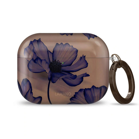 Apple AirPods Pro (3. Gen.) Tech-Protect Lamano Deksel with Keychain - Velvet Night