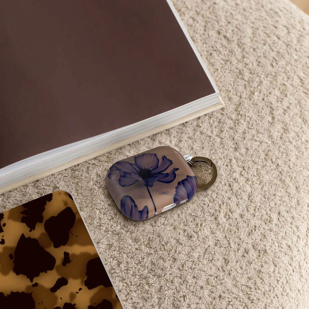 Apple AirPods Pro (3. Gen.) Tech-Protect Lamano Deksel with Keychain - Velvet Night