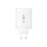 Tech-Protect 140W GaN Wall Charger with 1 x USB-A & 3 x USB-C – White