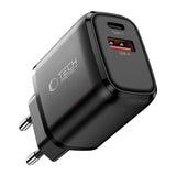 Tech-Protect 45W Wall Charger with 1 x USB-C & 1 x USB-A - Black